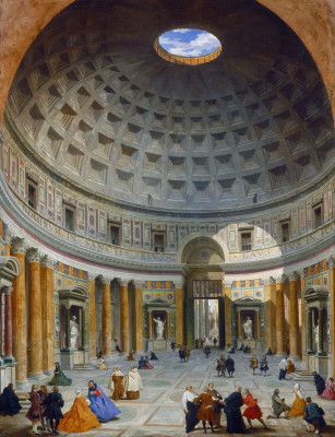 Giovanni Paolo Panini Interior Of The Pantheon Rome Google Art Project K